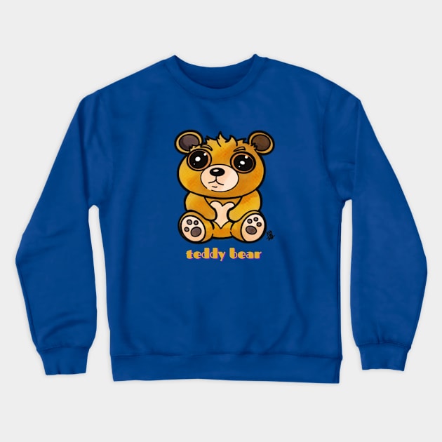 Kawaii Teddy Bear - Teddy Bear Crewneck Sweatshirt by Alt World Studios